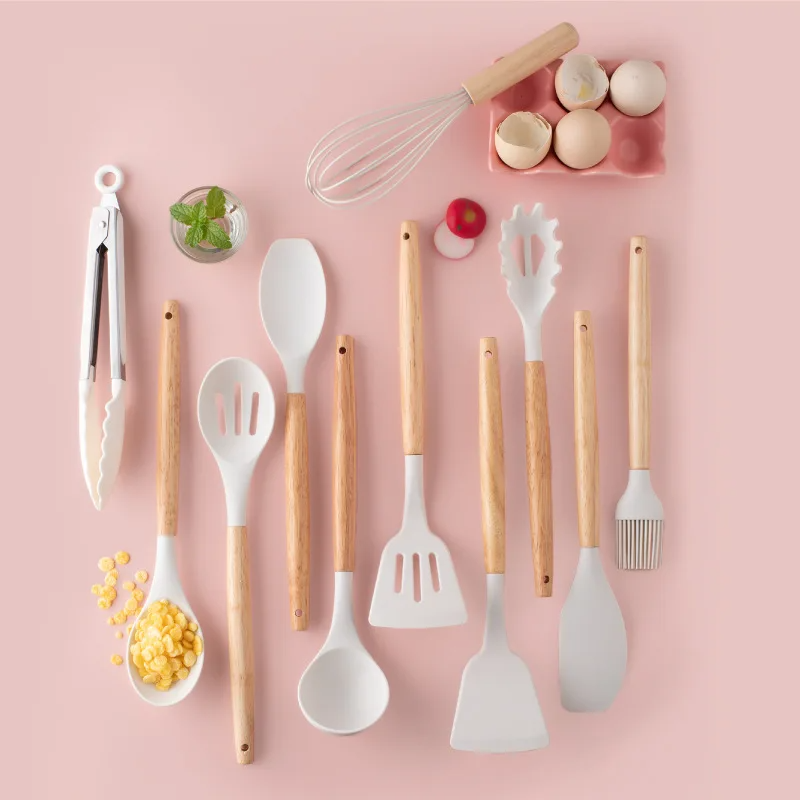 Kit Completo Jogo Utensílios de Cozinha em Silicone - Decora Lar