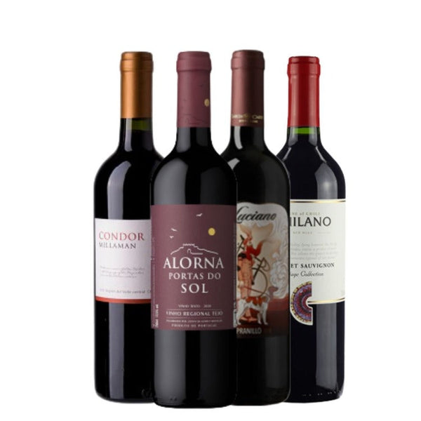 Kit Vinhos Médios 4 garrafas