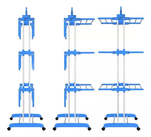 (COMPRE 1 LEVE 2) Varal Triplo Versátil e Multifuncional - EXCLUSIVIDADE Decora Lar