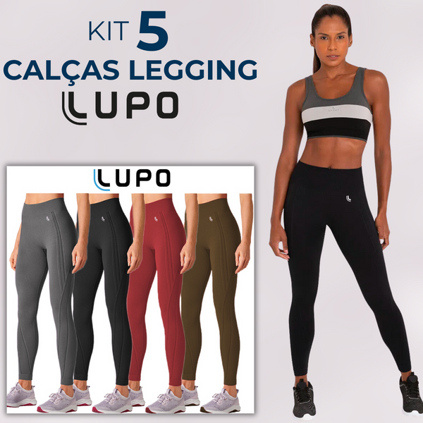 Kit 5 Calças Legging + Brinde Topper [ÚLTIMAS UNIDADES]