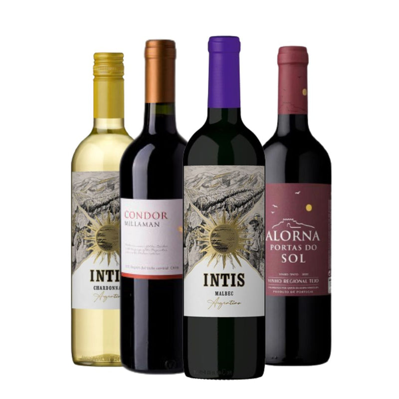 Kit 4 Vinhos Importados