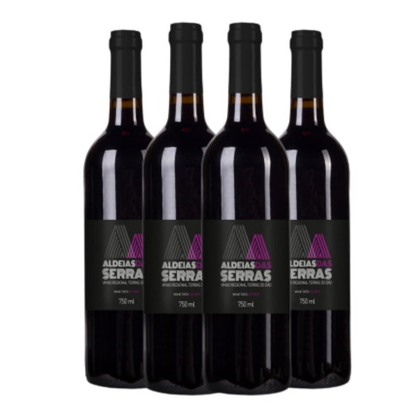 Kit Vinhos Aldeias das Serras Regional  4 garrafas