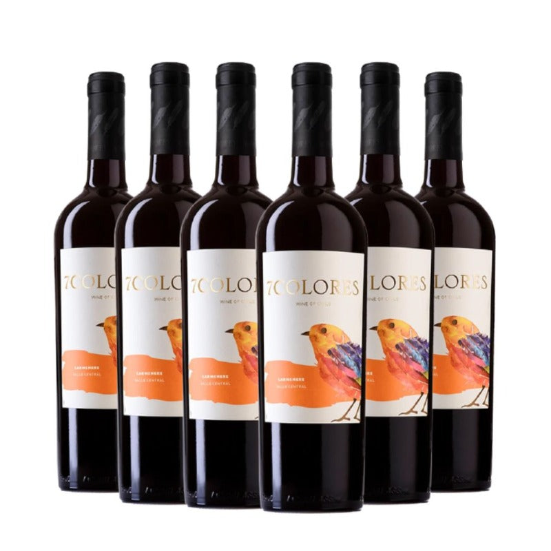 Kit Vinhos 7 Colores Carménère 6 garrafas