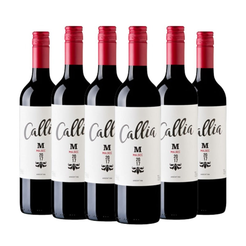 Kit Vinho Callia Malbec Tinto 6 garrafas