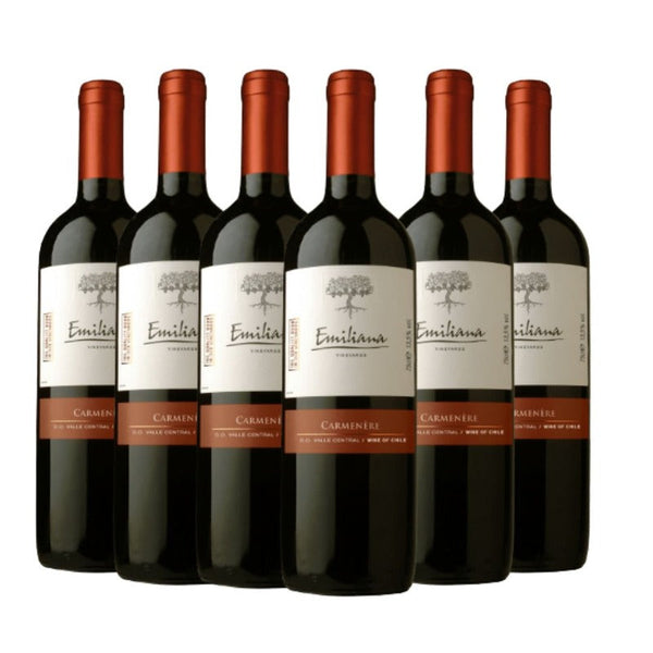 Kit Vinhos 6 garrafas Emiliana Carménère Tinto