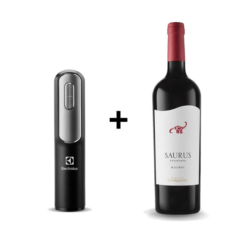 Kit Vinho Malbec e Abridor Elétrico