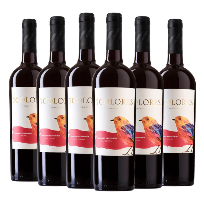 Kit  7 Colores Cabernet Sauvignon 6 garrafas