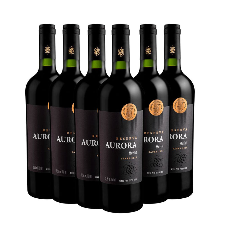 Kit Vinho Aurora Reserva Merlot