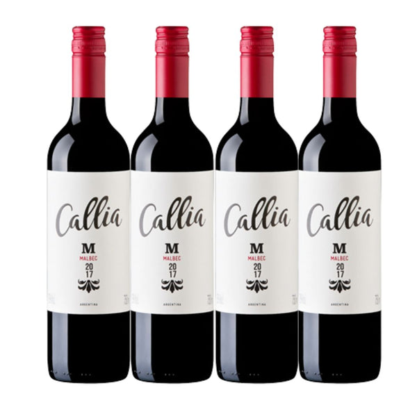 Kit Vinho Callia Malbec Tinto 4 garrafas