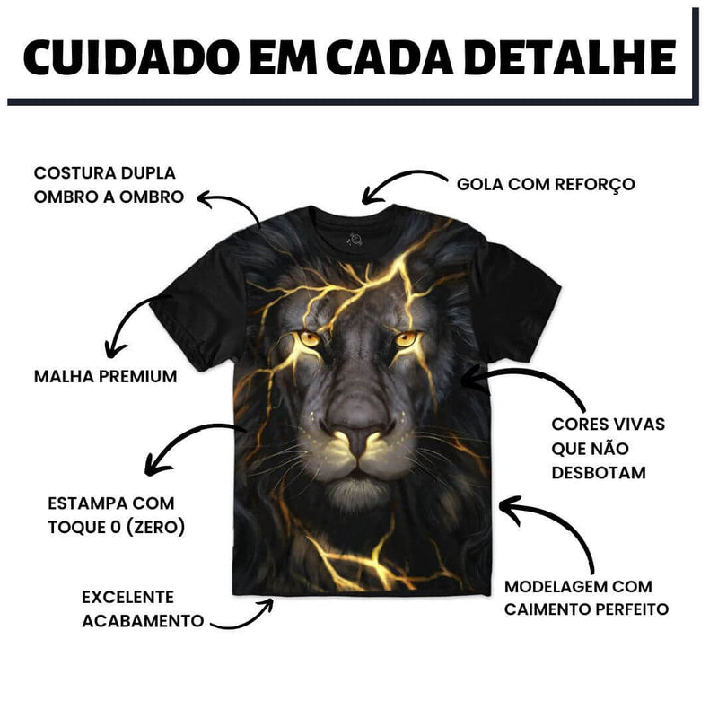 Camiseta Lion 3D