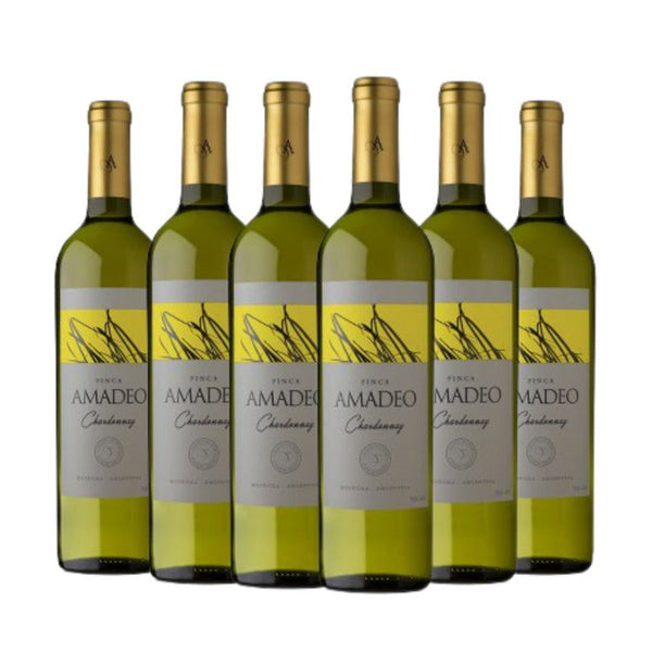 Kit Vinhos Brancos Finca Amadeo Chardonnay 6 garrafas