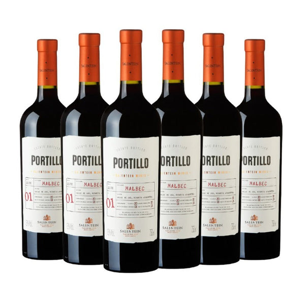 Kit Vinho Portillo Malbec Tinto 6 garrafas 750 ml