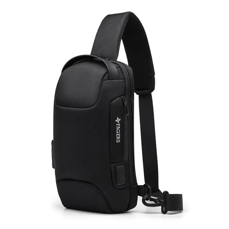 Mochila Bolsa Antifurto Impermeável CrossBody Usb - Original