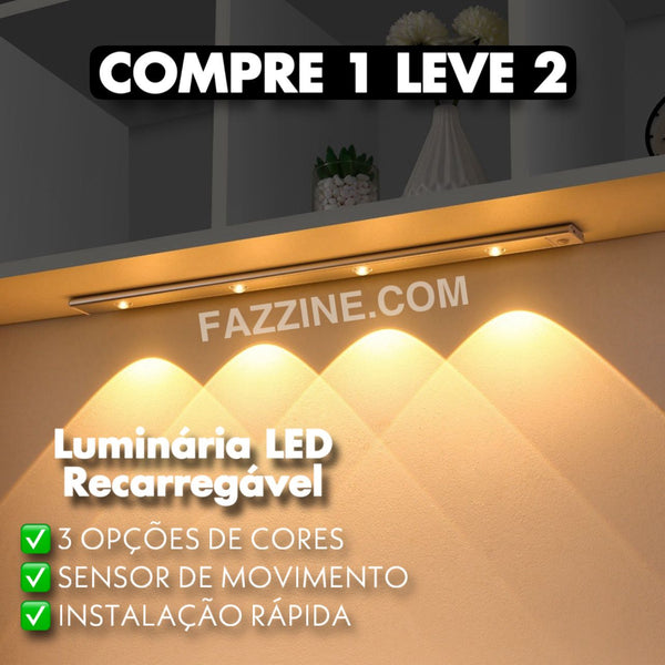 Luminária LED Recarregável  - [COMPRE 1 LEVE 2]