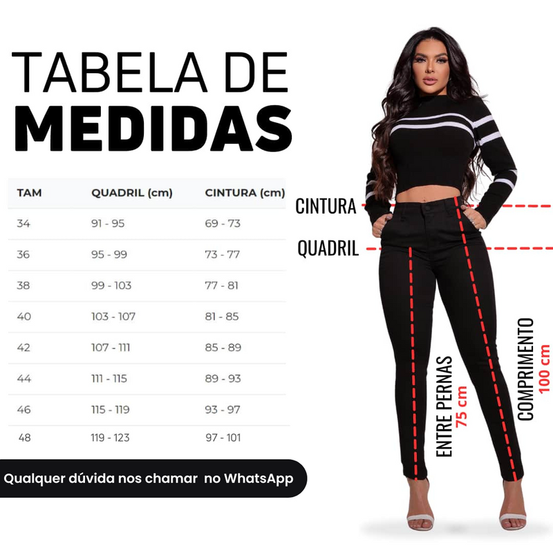 2 CALÇAS JEANS ULTRA MODELADORA